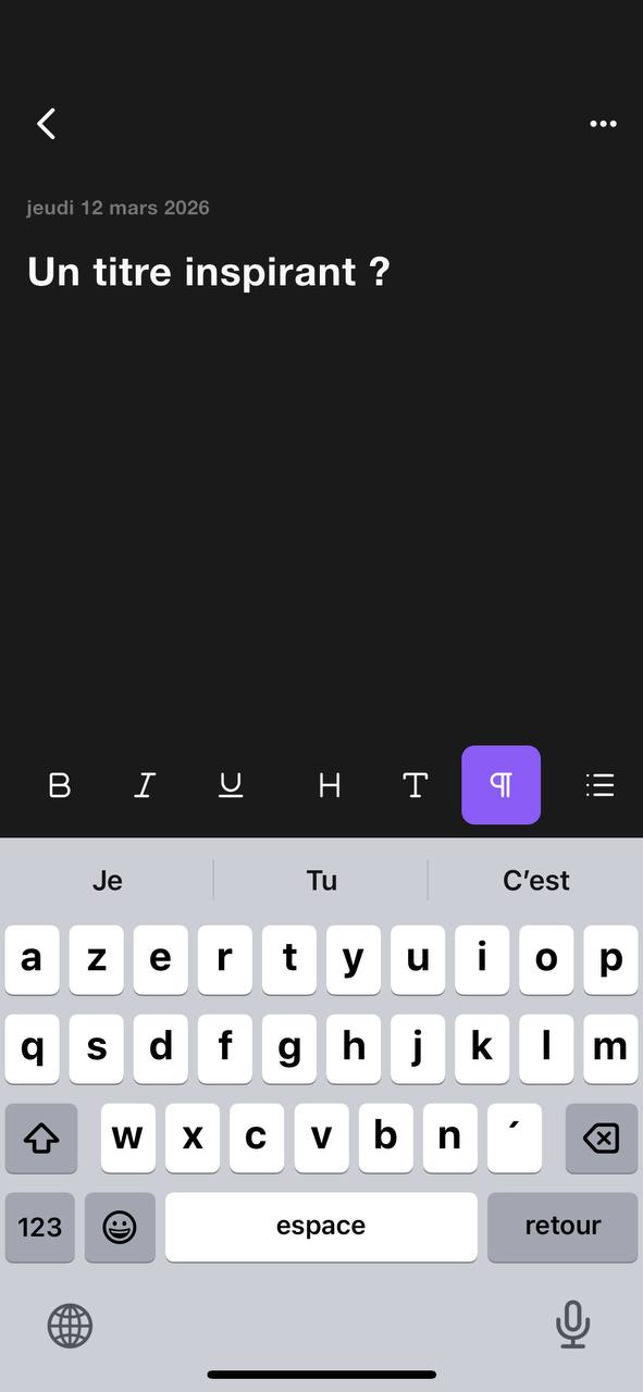 Verso – Prise de notes