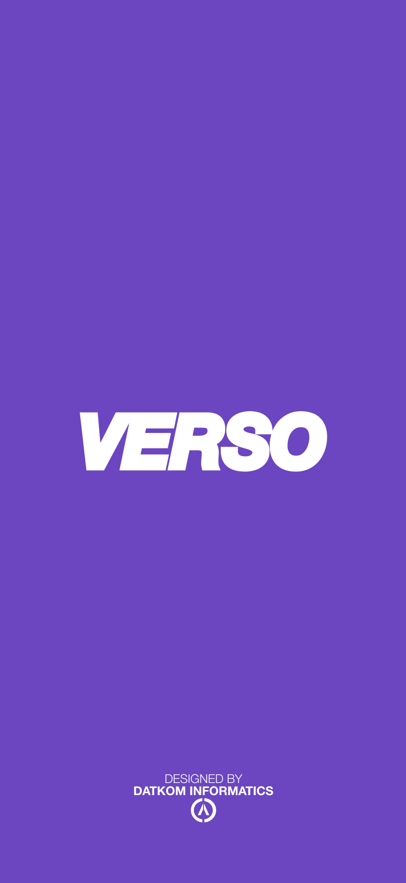 Verso – Splash screen